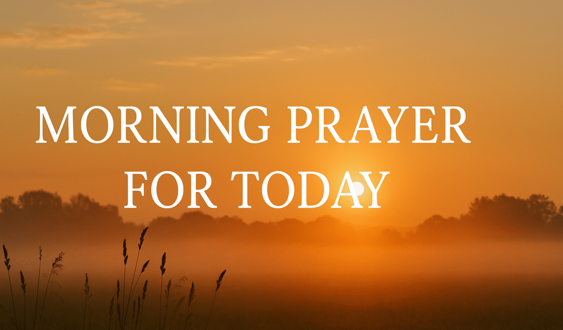Morning Prayers for Today 2026