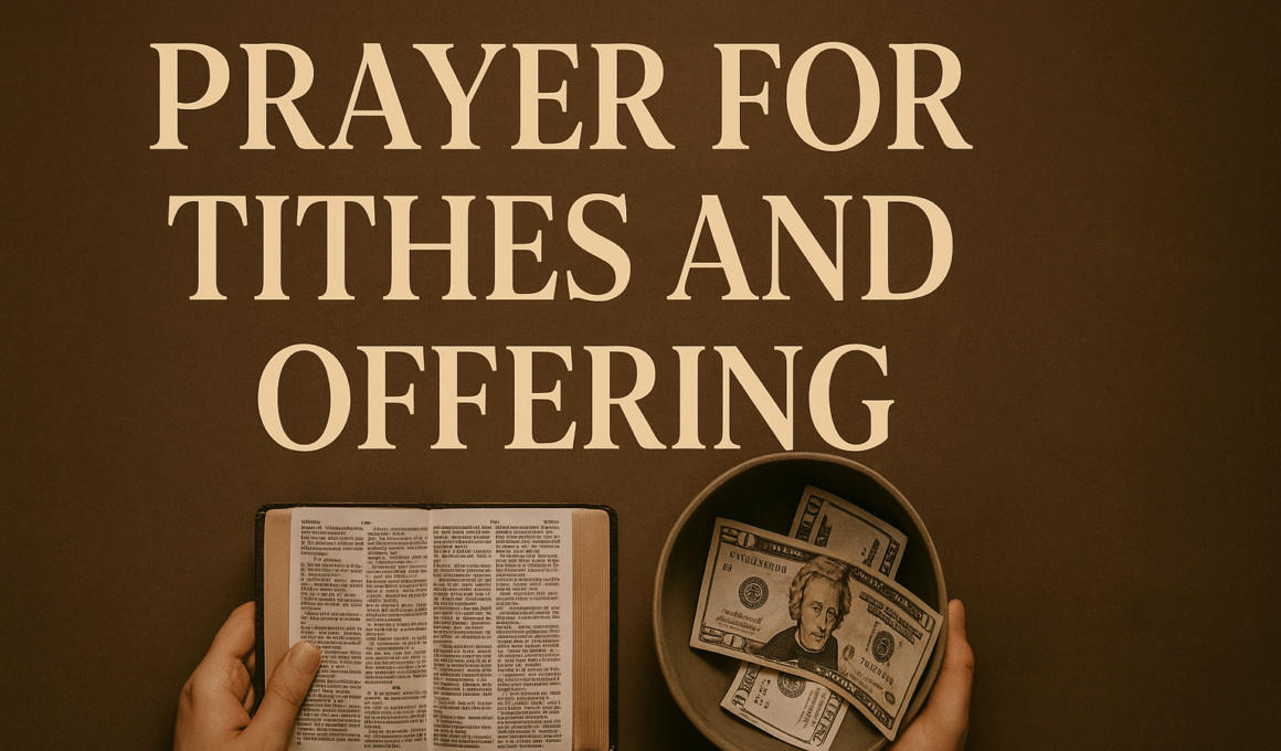 Prayer For Tithes And Offering 2026